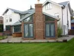 204 - French Doors with gable window