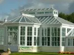 109 - Central sections of the orangery with feature roof ridge