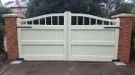 Driveway view of gates