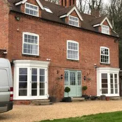 Double fronted bay window Double fronted bay window