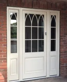Gothic door Front door with gothic top pattern