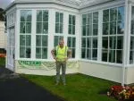 102 - Roger in front of the St Helens orangery