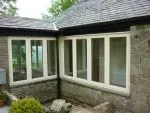186 - Clear pane stormproof style windows on barn